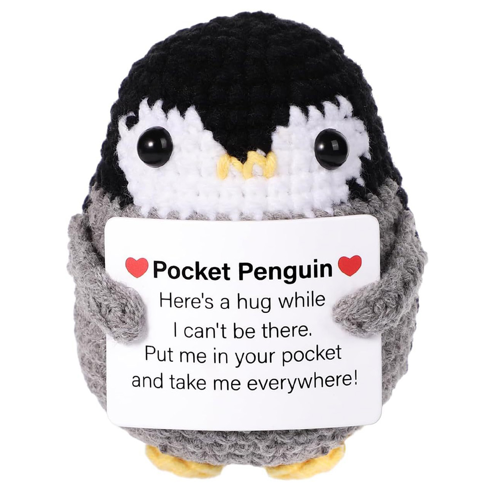 Home Textiles Europe - Boneca pinguim de energia positiva artesanal