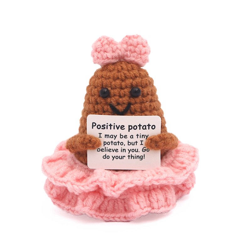 Home Textiles Europe - Boneca de Crochê Positiva Princesa Batata