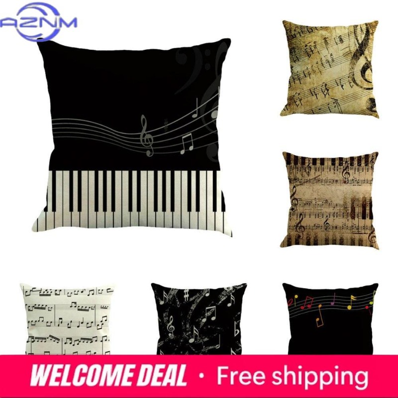 Home Textiles Notes - Capa de Almofada Decorativa com Estampa