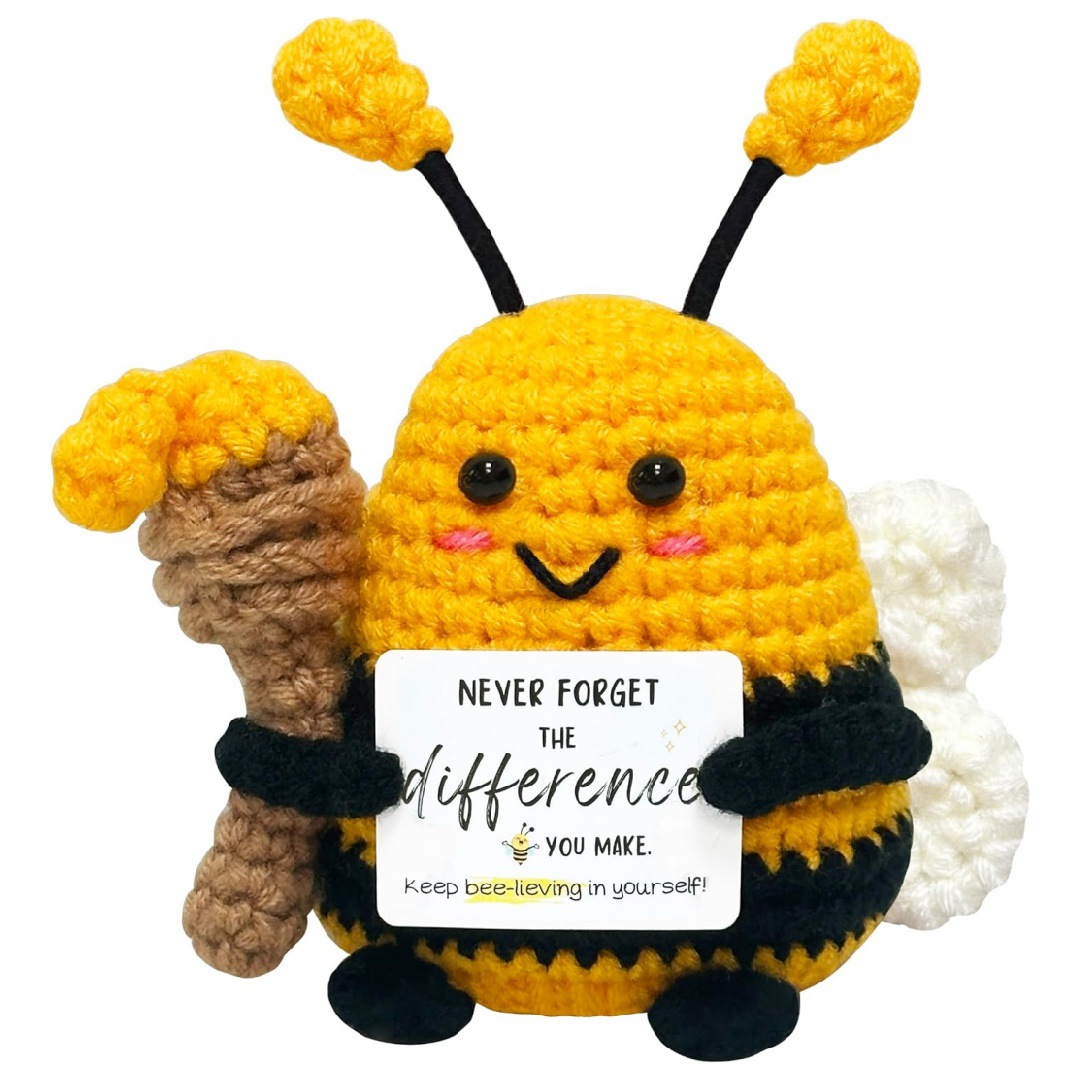 Home Textiles Europe - Boneca Abelha de Crochê Engraçada com