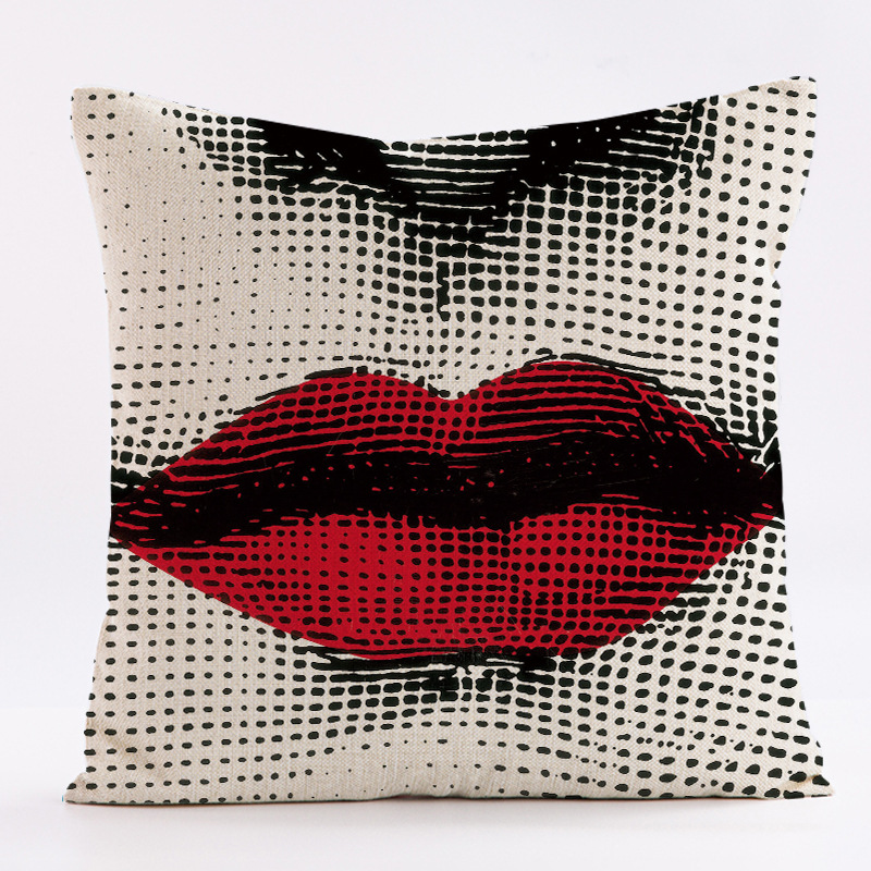 Abstrato nórdico padrão facial - Home.Textiles Cushion avaliação e preço