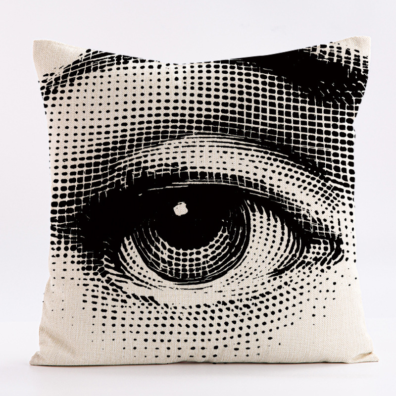 Abstrato nórdico padrão facial - Home.Textiles Cushion avaliação e preço