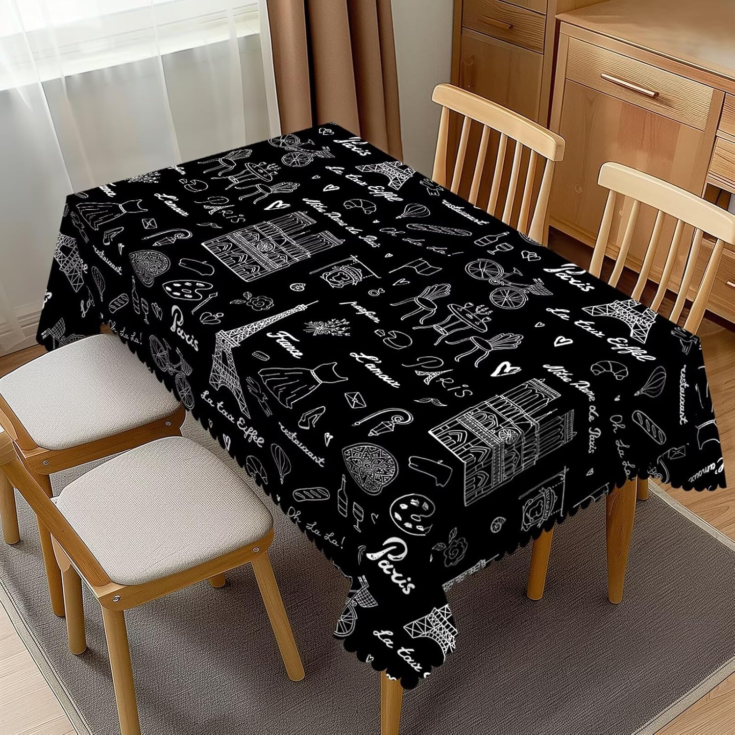 Toalha de mesa da torre eiffel - Home Textiles Paris avaliação e preço