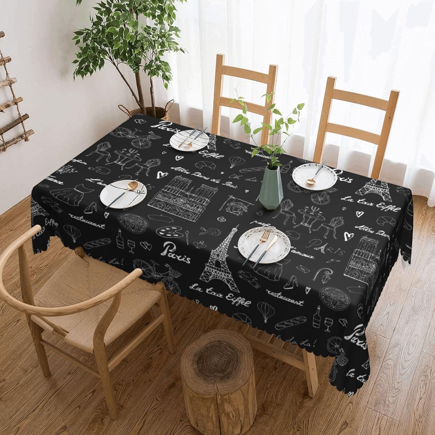 Toalha de mesa da torre eiffel - Home Textiles Paris avaliação e preço
