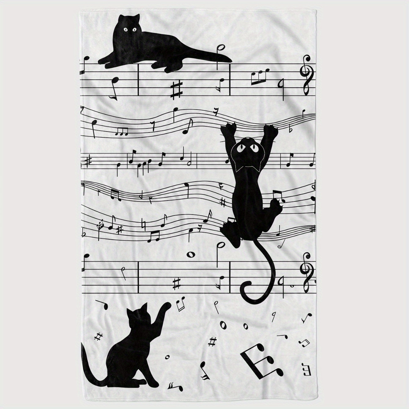 Silhueta de gato preto e branc - Home Textiles Notes avaliação e preço