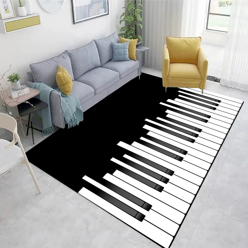 Piano preto e branco teclas pa - Home Textiles Notes avaliação e preço