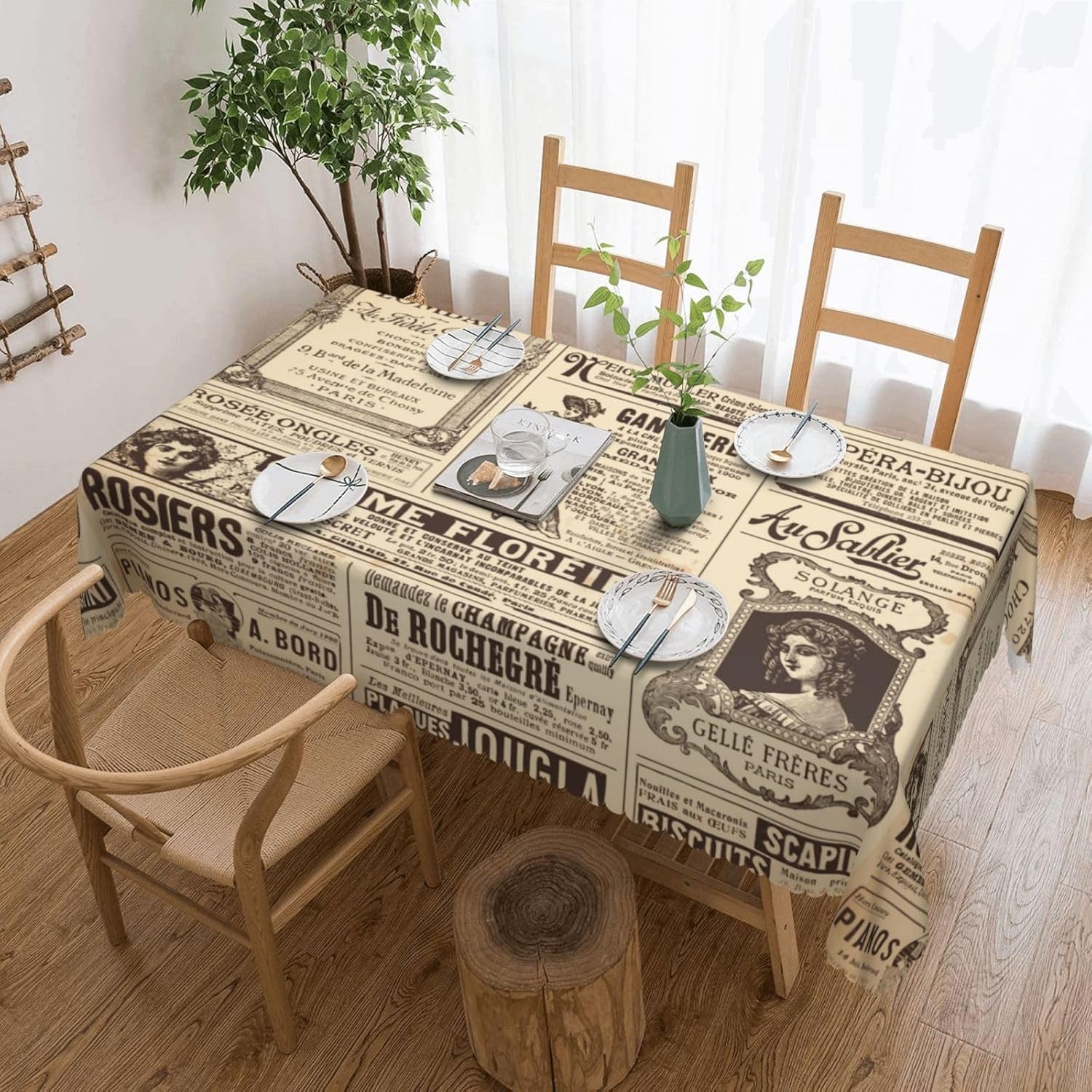 Toalha de Mesa Vintage com Est - Home Textiles Paris avaliação e preço