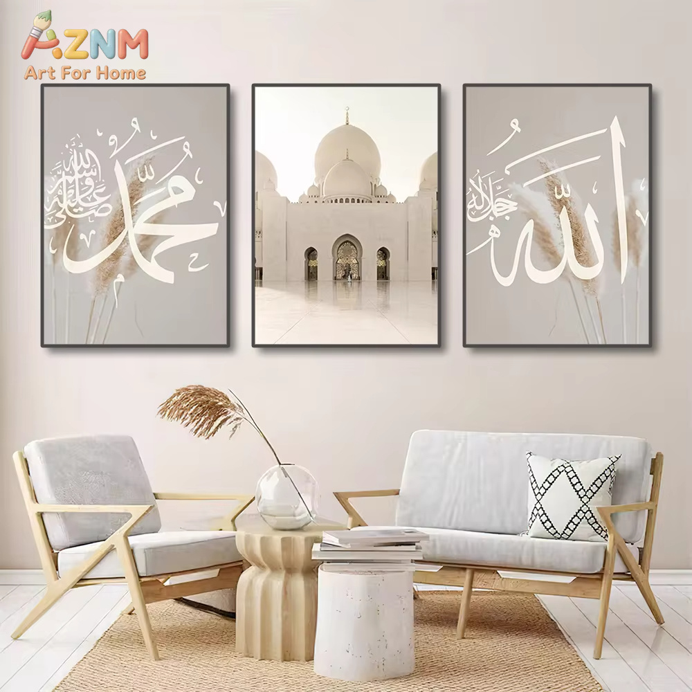 3 peças de pintura em tela Aya - Home Quran avaliação e preço