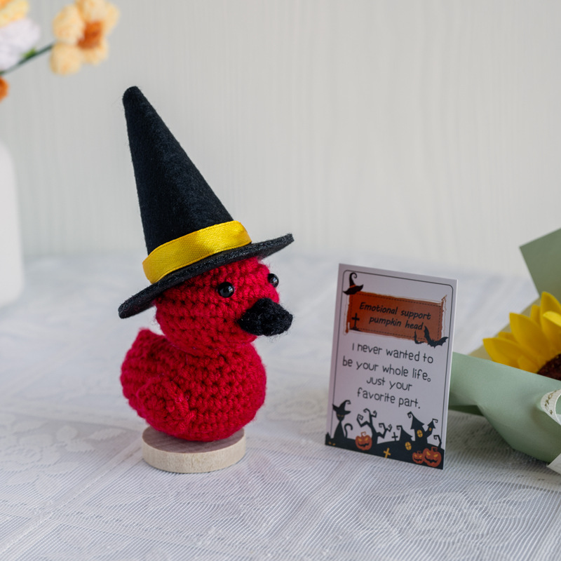 Handmade Knitted Halloween Pum - Home Textiles Europe avaliação e preço
