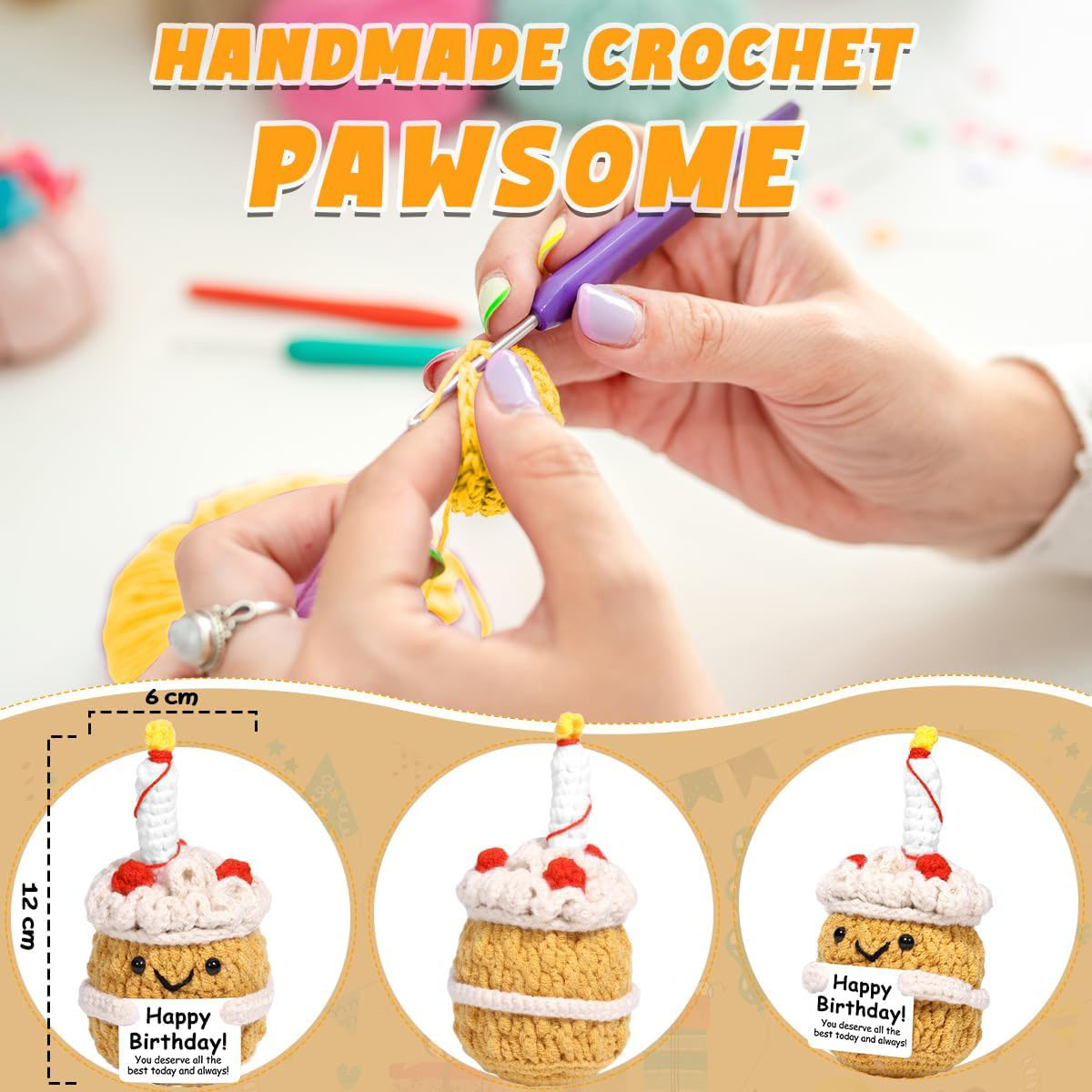 Nova Boneca de Crochê Divertid - Home Textiles Europe avaliação e preço