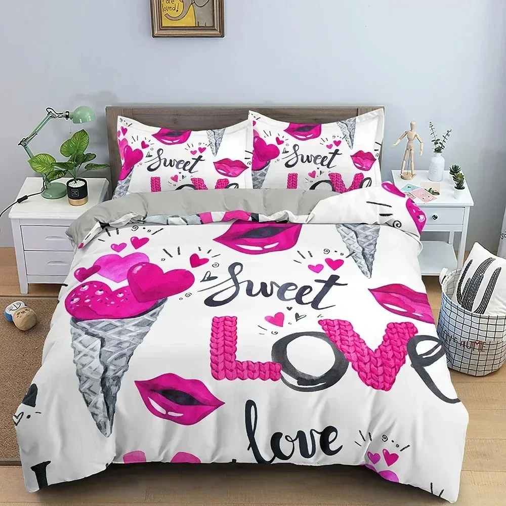 Conjunto de Cama 3D Coração de - Home Textiles Paris avaliação e preço