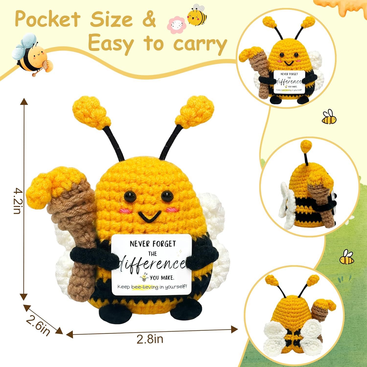 Boneca Abelha de Crochê Engraç - Home Textiles Europe avaliação e preço