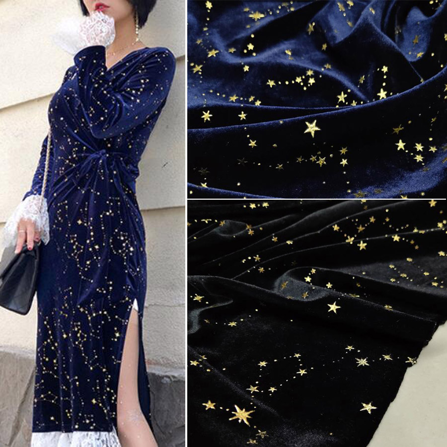 Lindo sedoso Golden Star Velve - Home Textiles Paris avaliação e preço