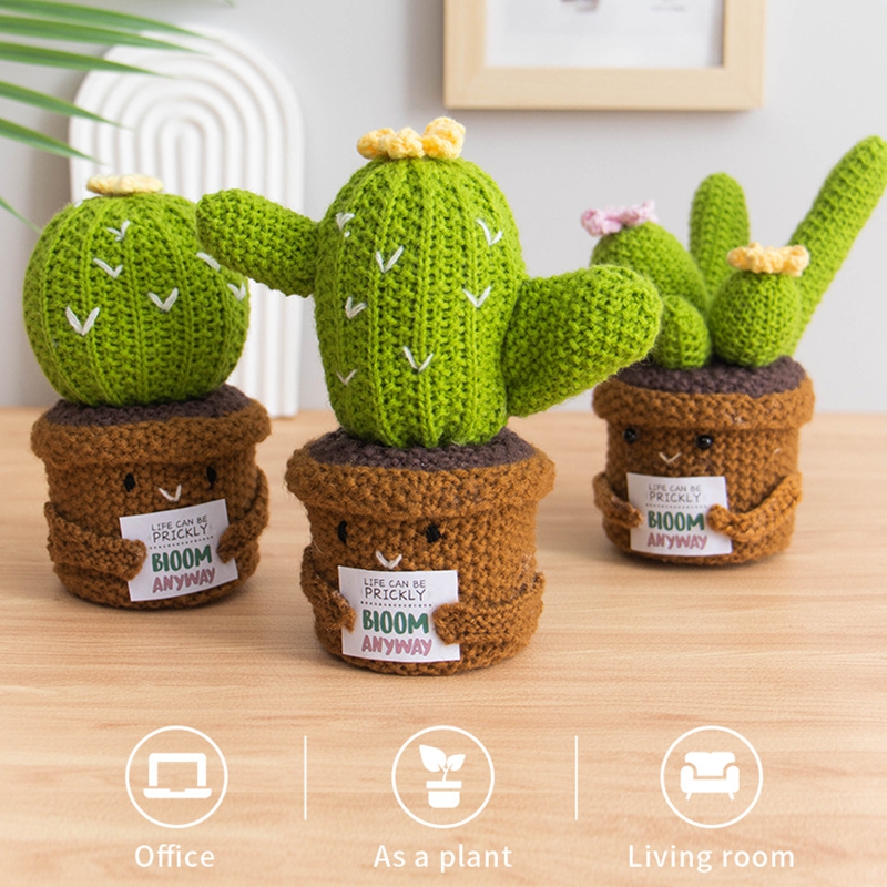 Cacto de Crochê Artesanal para - Home Textiles Europe avaliação e preço